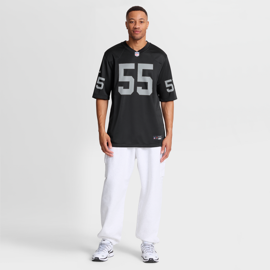 Cody Lindenberg Las Vegas Raiders Nike Team Game Jersey -  Black