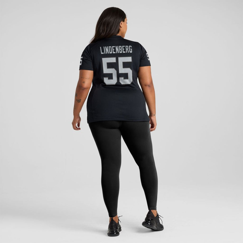 Cody Lindenberg Las Vegas Raiders Nike Women's Team Game Jersey -  Black