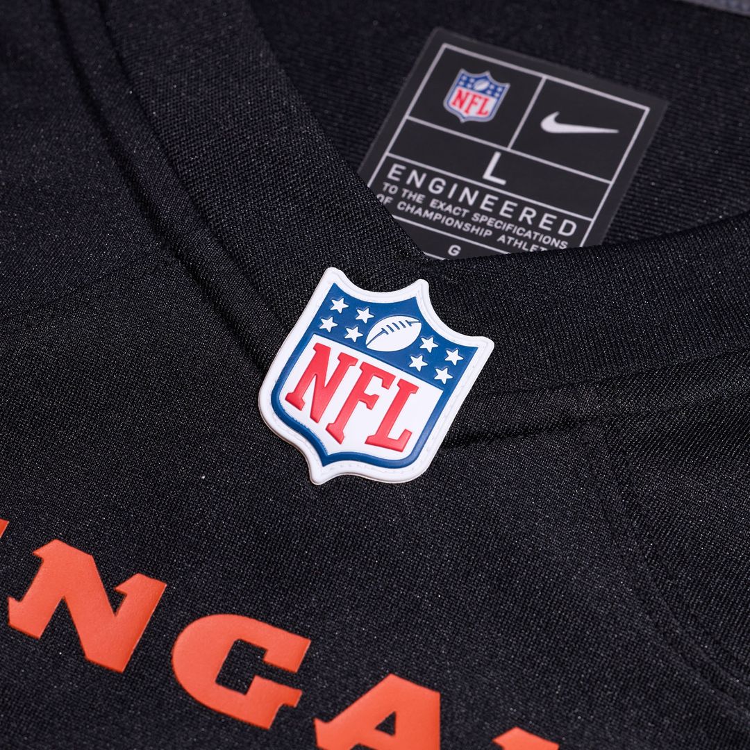 Cincinnati Bengals Nike Game Custom Jersey - Black