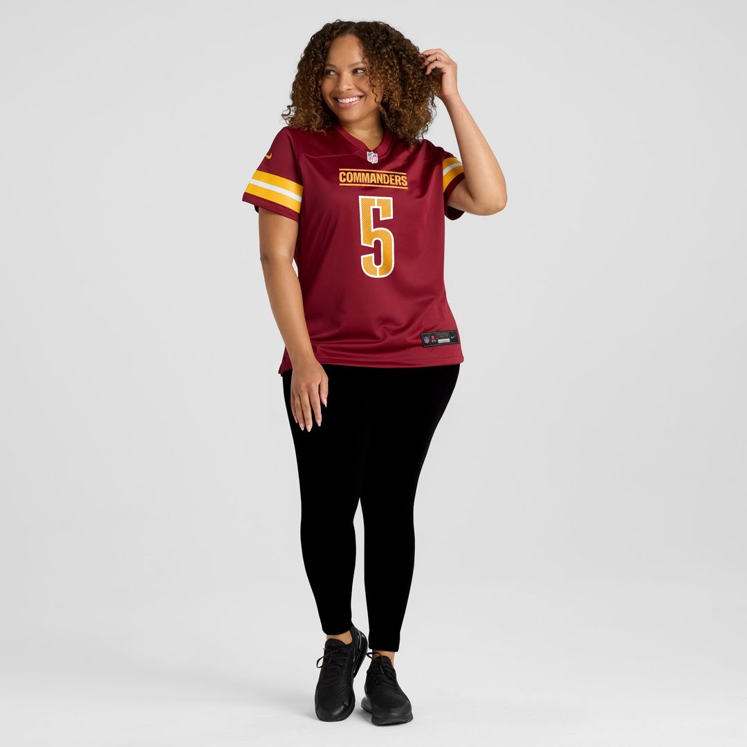 Jayden Daniels Washington Commanders Nike Women's Alternate Game Player Jersey - Black