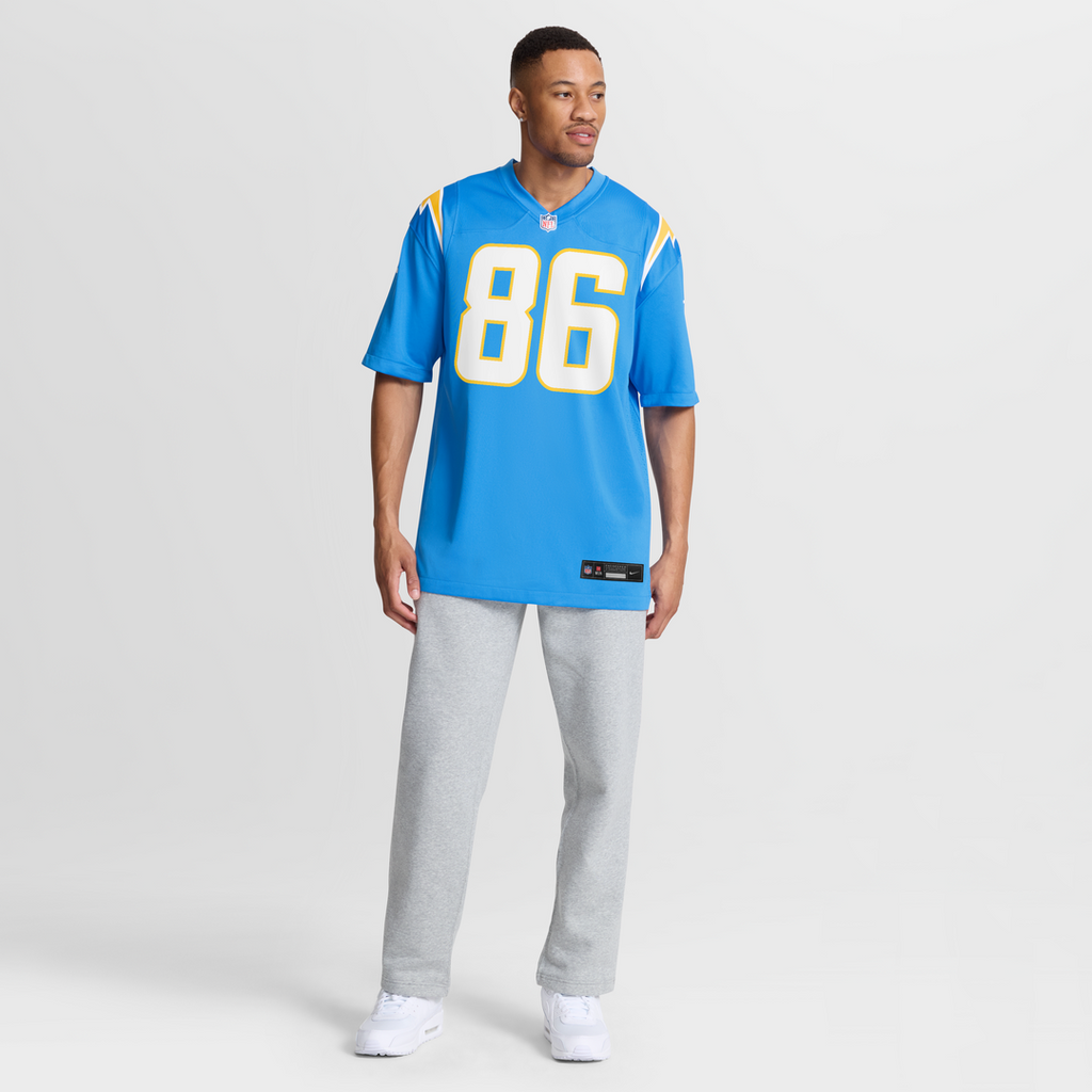 Oronde Gadsden Los Angeles Chargers Nike Team Game Jersey -  Powder Blue