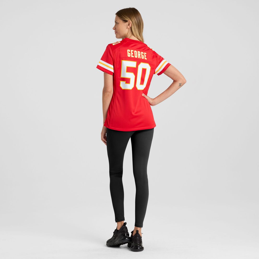 Brandon George Kansas City Chiefs Nike Women's Team Game Jersey -  Red