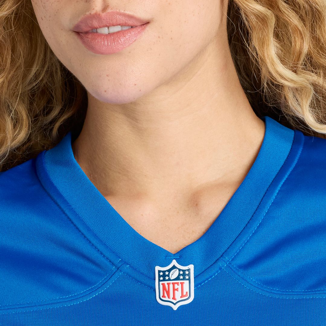Number 1 Bride Detroit Lions Nike Women's Game Jersey - Blue