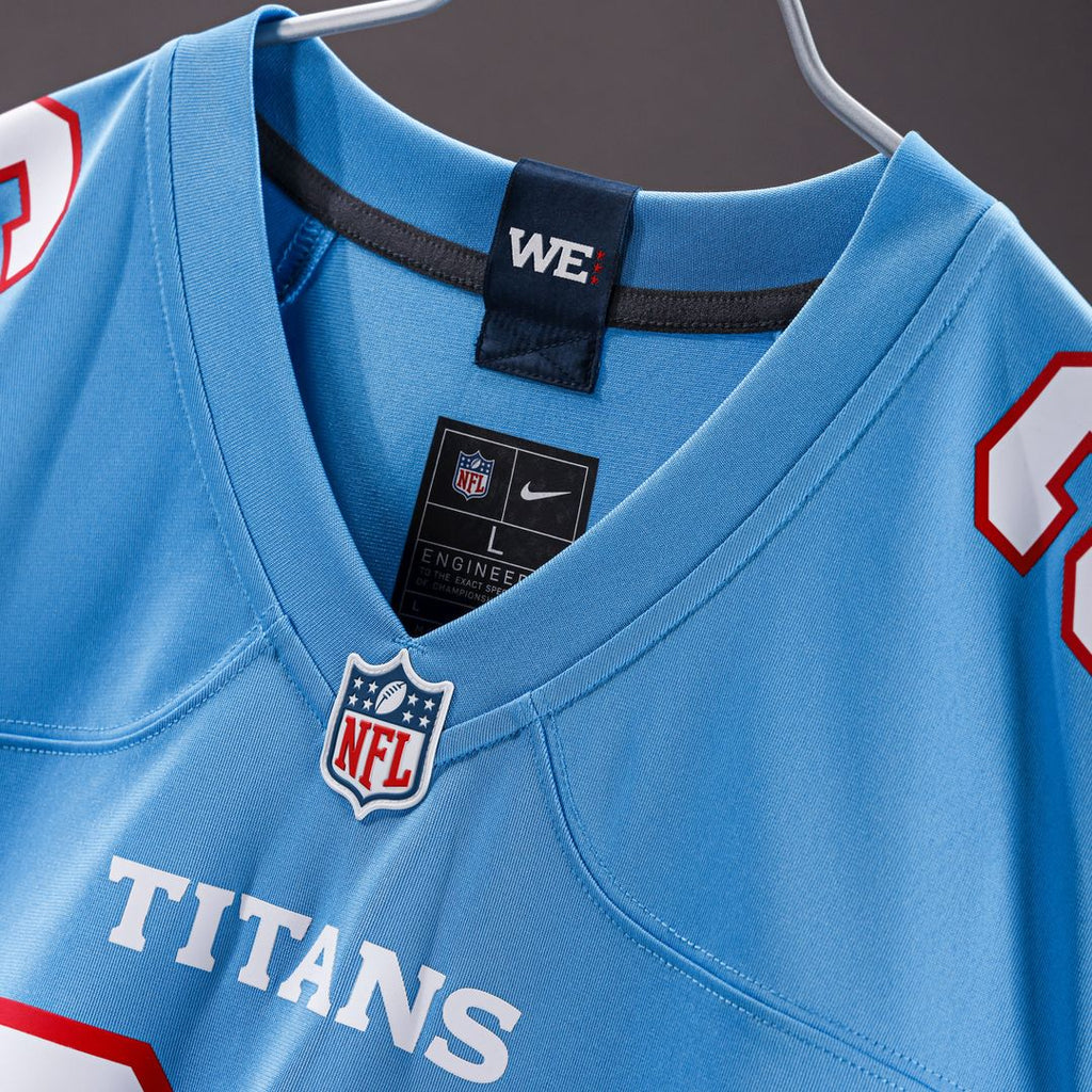 Peter Skoronski Tennessee Titans Nike Game Jersey - Light Blue