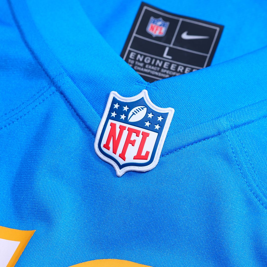 Hassan Haskins Los Angeles Chargers Nike Team Game Jersey -  Powder Blue