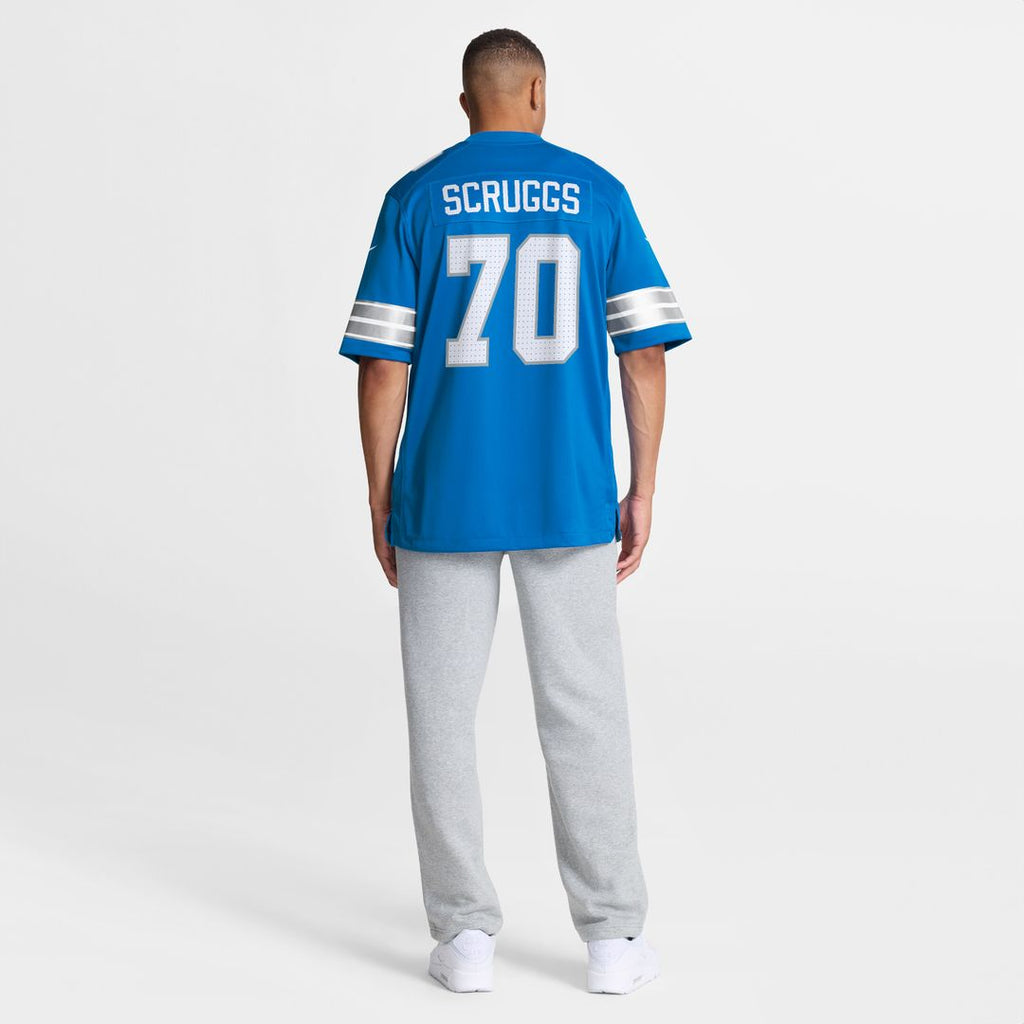 Juice Scruggs Detroit Lions Nike Team Game Jersey -  Blue