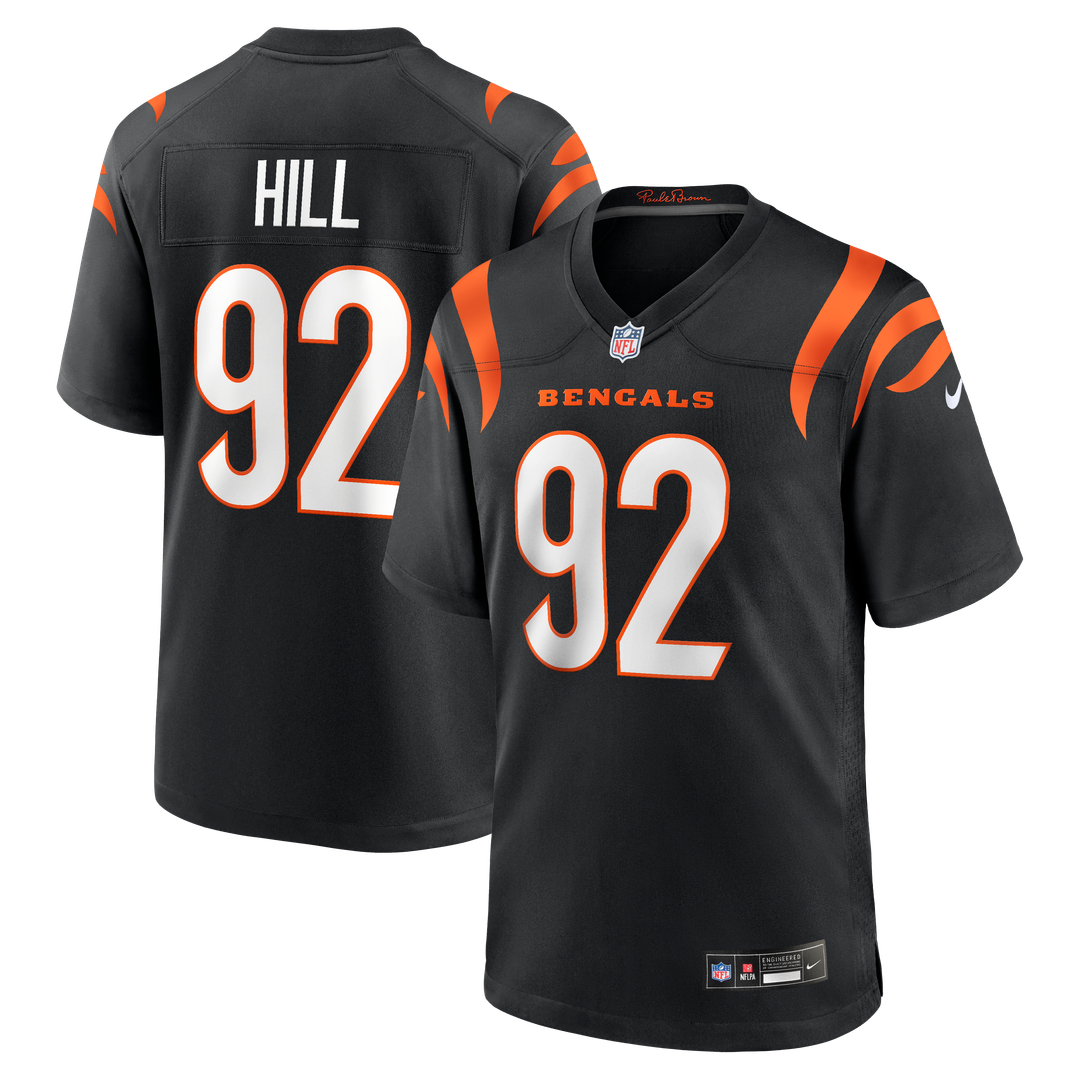 B.J. Hill Cincinnati Bengals Nike Game Jersey - Black