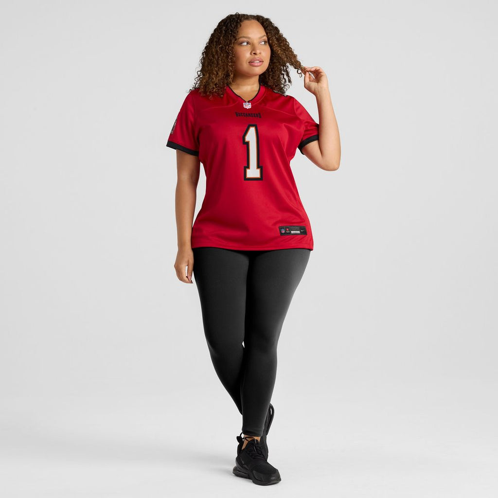 Number 1 Bride Tampa Bay Buccaneers Nike Women's Game Jersey - Red
